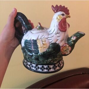 CBK 1998 ceramic rooster tea pot kettle chicken
